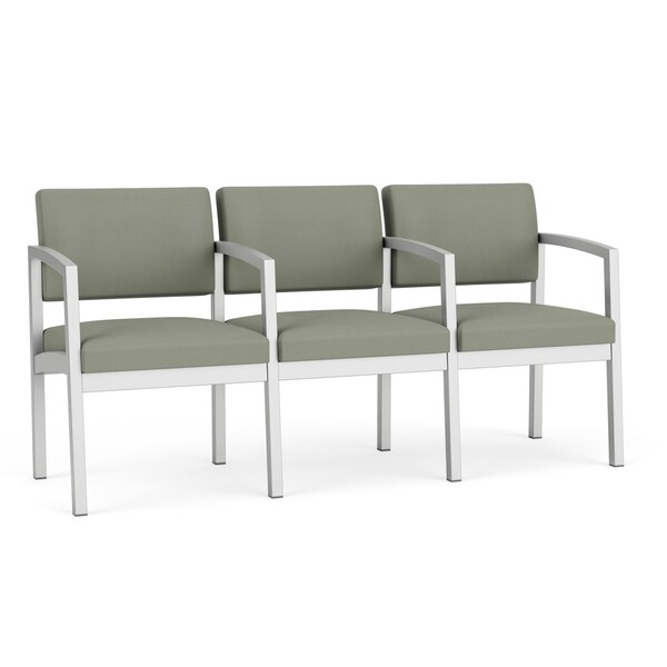 Lesro Lenox 3 Seat Tandem Seating W/ Arms, 64.5 in W 24.5 in L 32 in H LS3103 - main